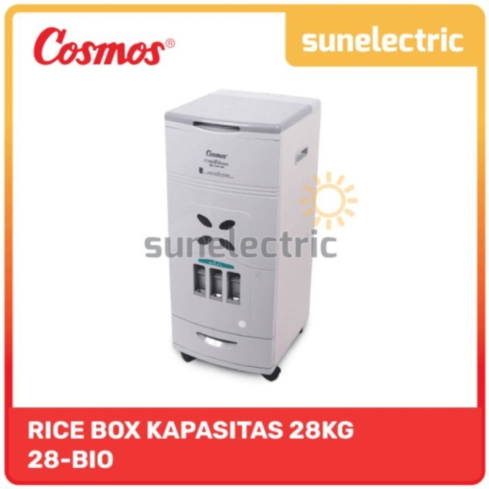 Cosmos 28-Bio Rice Box 28Kg Tempat Penyimpanan Beras Anti Kutu / Tikus