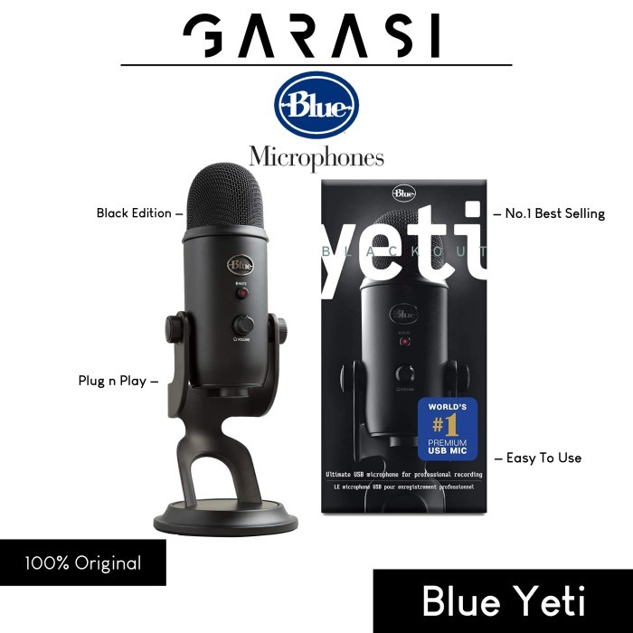 Blue Microphones Yeti Professional USB Microphone Blackout Edition