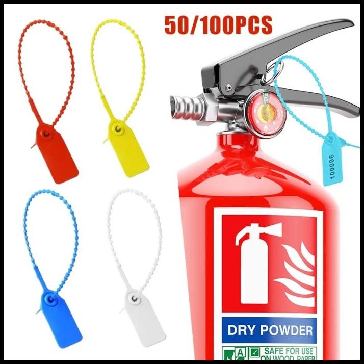 50pcs Segel Apar Plastik Kabel Ties Label Nama Tali Seal Apar Segel Plastik Kabel Ties Warna Kabel T