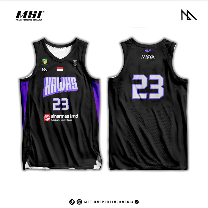 Jersey Basket MSI - Tangerang Hawks Official Match Jersey 2024