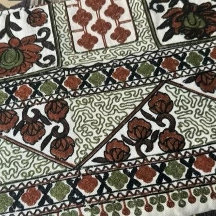 Sorban/Rida Kashmiri Full Sulam Padat Asli