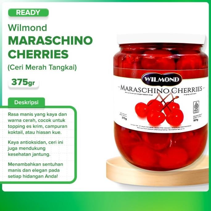 

BARANG TERLARIS Cherry merah tangkai wilmond 375gr-Buah ceri segar