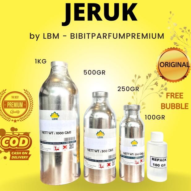 

SALE! BIBIT PARFUM JERUK 100GR 250GR 500GR 1KG SEGEL LBM