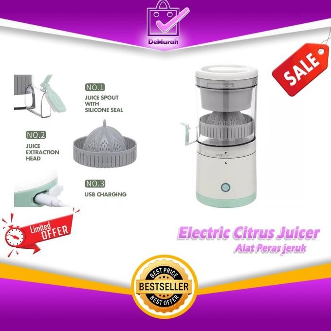 

SALE! ELECTRIC CITRUS JUICER ALAT PERAS JERUK ELEKTRIK WIRELESS PORTABLE 876