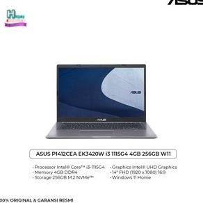 Laptop Asus Expertbook P1412Cea - I3 1115G4 8Gb 256Gb Ssd 14" Fhd W11