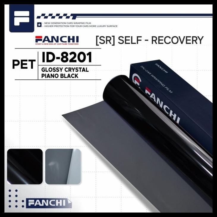 

PROMO !!! SALE TERLARIS 152CM STICKER FANCHI ID-8201 SR GLOSSY CRYSTAL PIANO BLACK PET SELF RECOVERY SR 152CM PERMETER READY