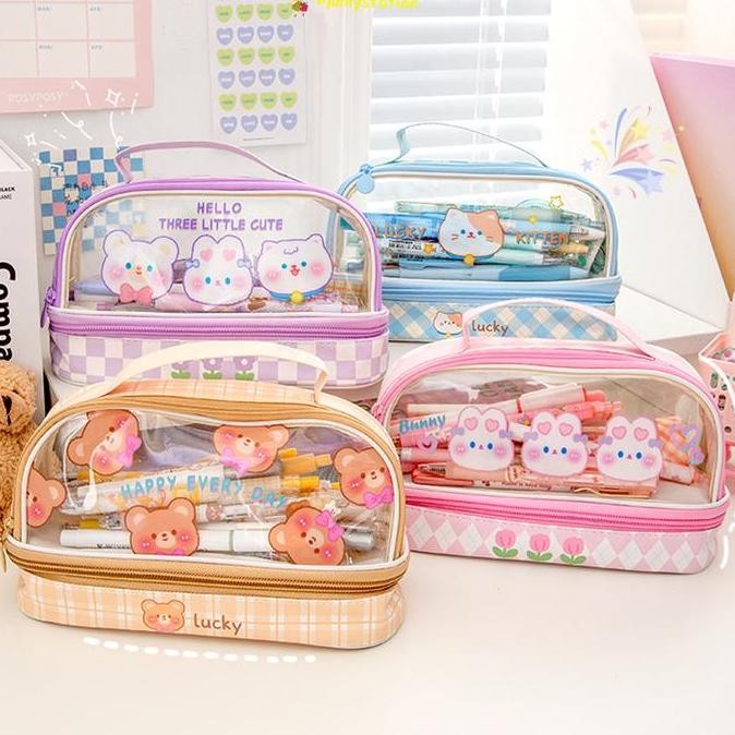 

Tas Alat Tulis Transparan / Berkapasitas Besar Tempat Pensil Murid Lucu / Kotak Pensil Anak / Tempat Pensil Anak Import Original Dan Terpercaya
