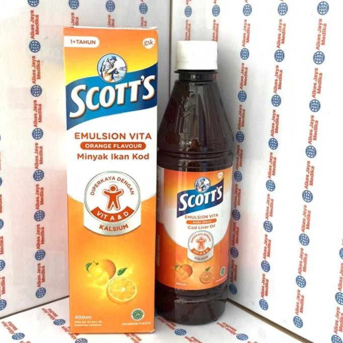 

SALE! SCOTT'S EMULSION VITA RASA JERUK 400 ML - VITAMIN A,D DAN KALSIUM