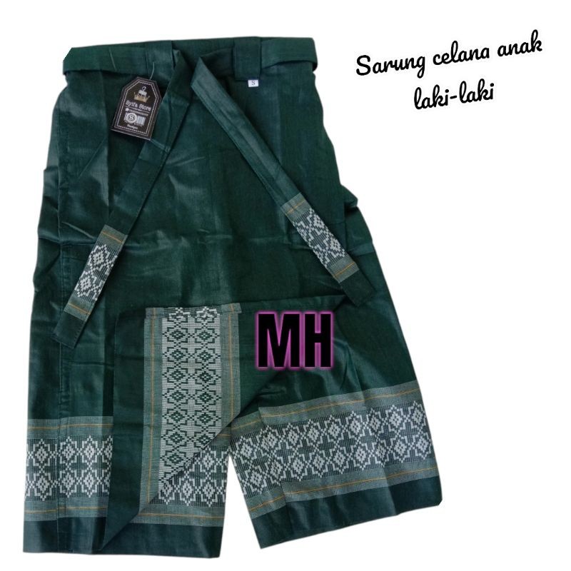 Sarung Celana Motif Saengh Batik Idul Fitri Santri Pondok Anak Ank2 Bordir Ramadhan Kekinian Pria Co