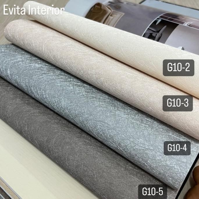

SALE! WALLPAPER PREMIUM VINYL DINDING POLOS BERTEKSTUR KULIT JERUK KANTOR
