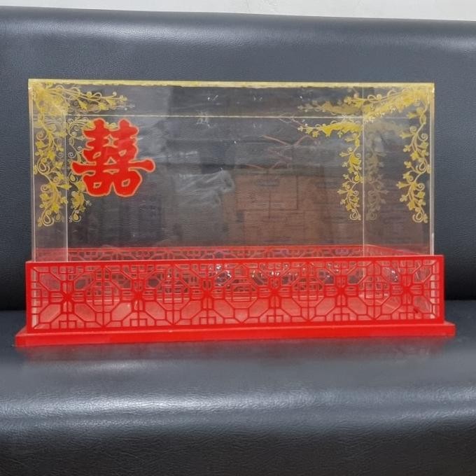 Terlaris Kotak Sangjit/Seserahan Bahan Aklirik/ Acrylic/ Kotak Hadiah Bisa Sewa Ready Stok