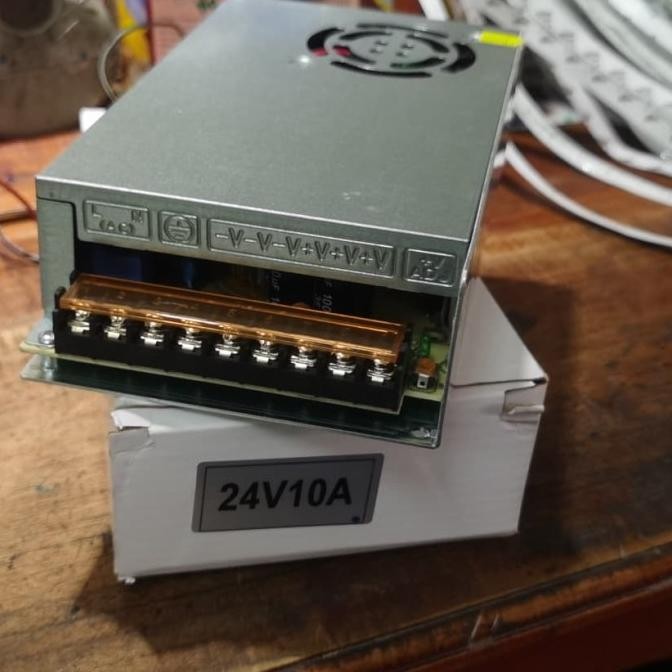 Power Supply Switching 24V 10A Adaptor Travo 24 Volt 10 Ampere Original Dan Terlaris