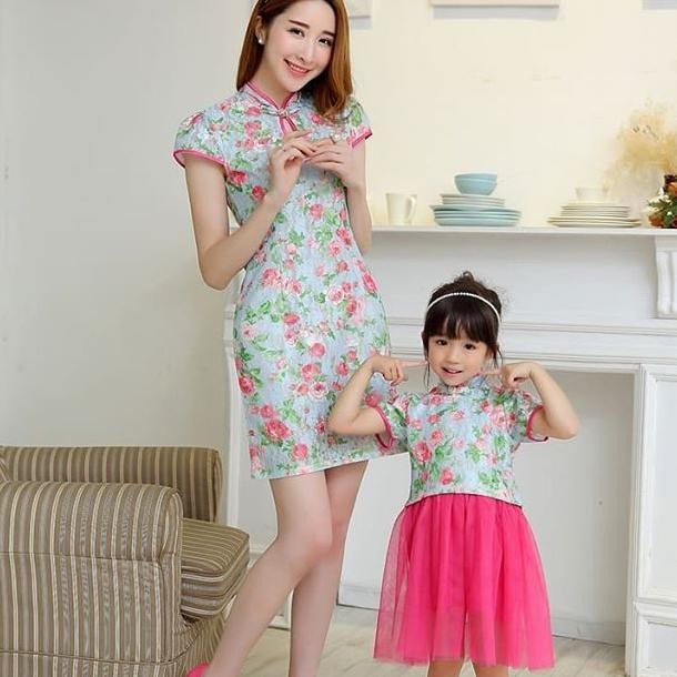 set couple mom imlek chinese traditional clothes 6