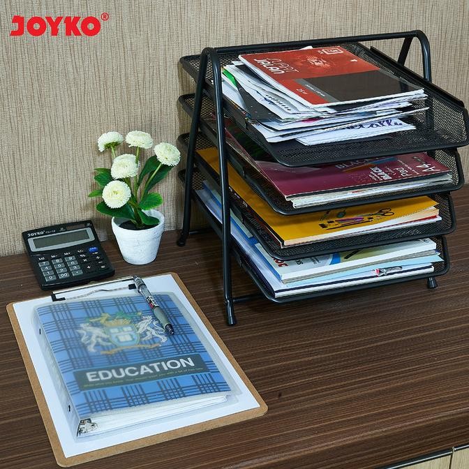 

RUBYSU JOYKO DOCUMENT TRAY WADAH DOKUMEN BAK SURAT JOYKO DT-31 4 TIER 4 TINGKAT ELEVATED TRAY BESI 4 SUSUN