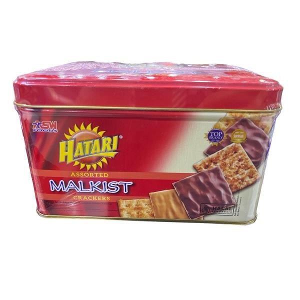 

HATARI MALKIST CRACKERS ASSORTED TIN 300 GR