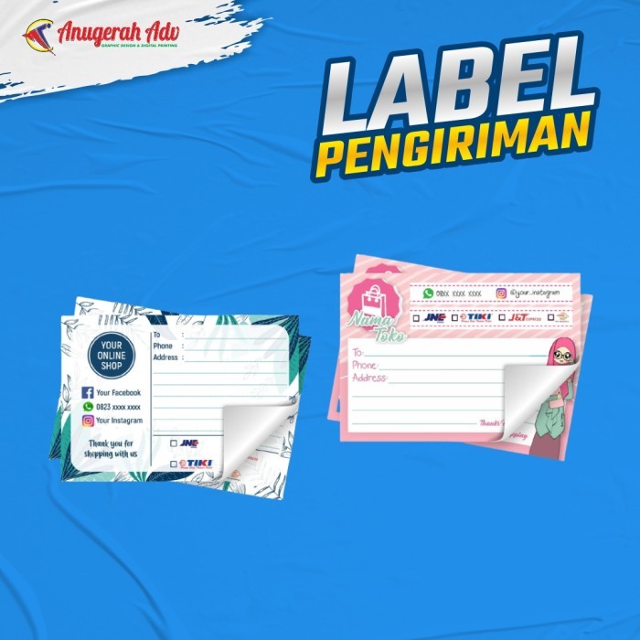 LABEL PENGIRIMAN STICKER PENGIRIMAN