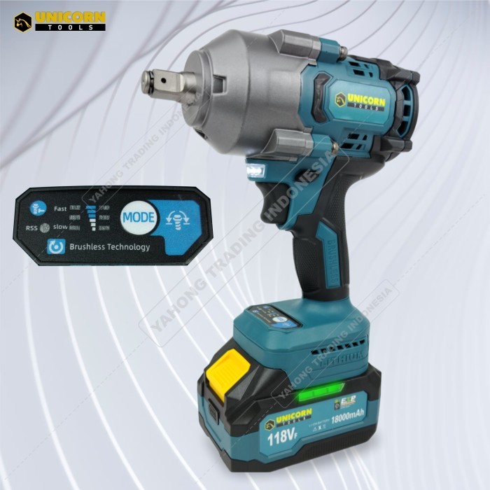 Mesin Impact Wrench Impact Baterai Torsi Besar 1200Nm 118Vf