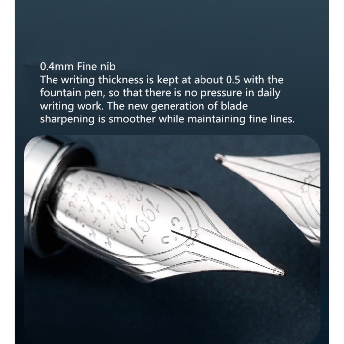 

TERBARU Pen Fountain 525 Full Metal Tinta EfSmall Bent Nib Converte