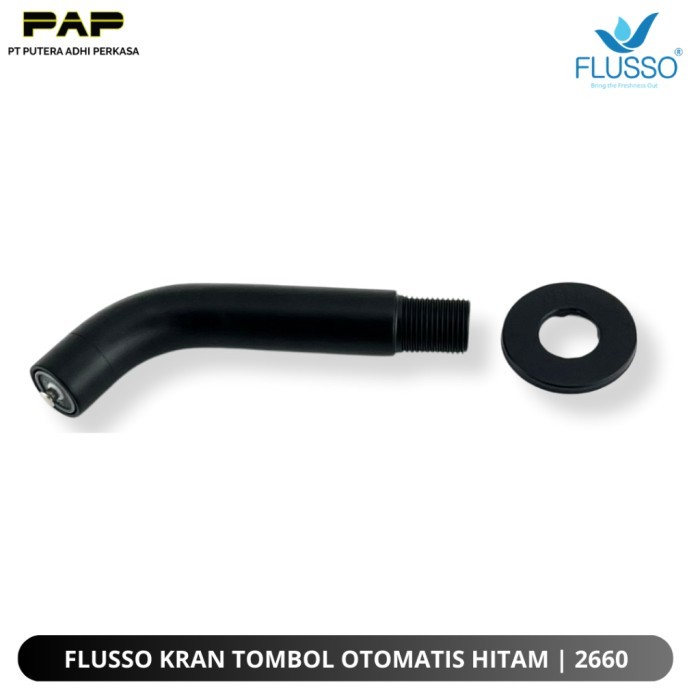 FLUSSO Kran TEMBOK Tombol sentuh Stainless tekan ON OFF keran air wudhu unik uniq touch tap faucet