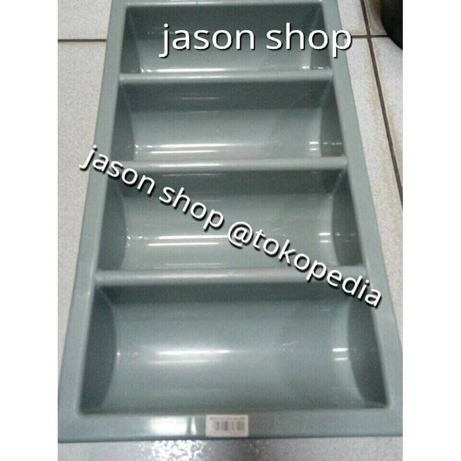 Tempat Sendok Owl Plast/Resto Cutlery Holder Owl Plast 4 Sekat