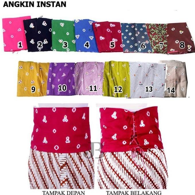 Terbaru Angkin Instan Stagen Instan Jumputan Penutup Perut Kebaya Kutubaru Best Seller