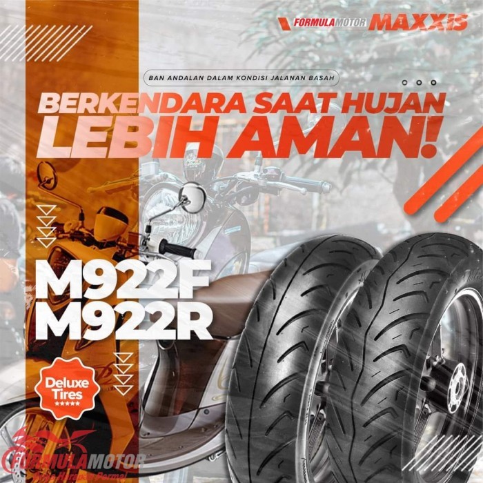 110/90-12 Maxxis M922R Tubeless - Ban Belakang Scoopy/Freego Ring 12