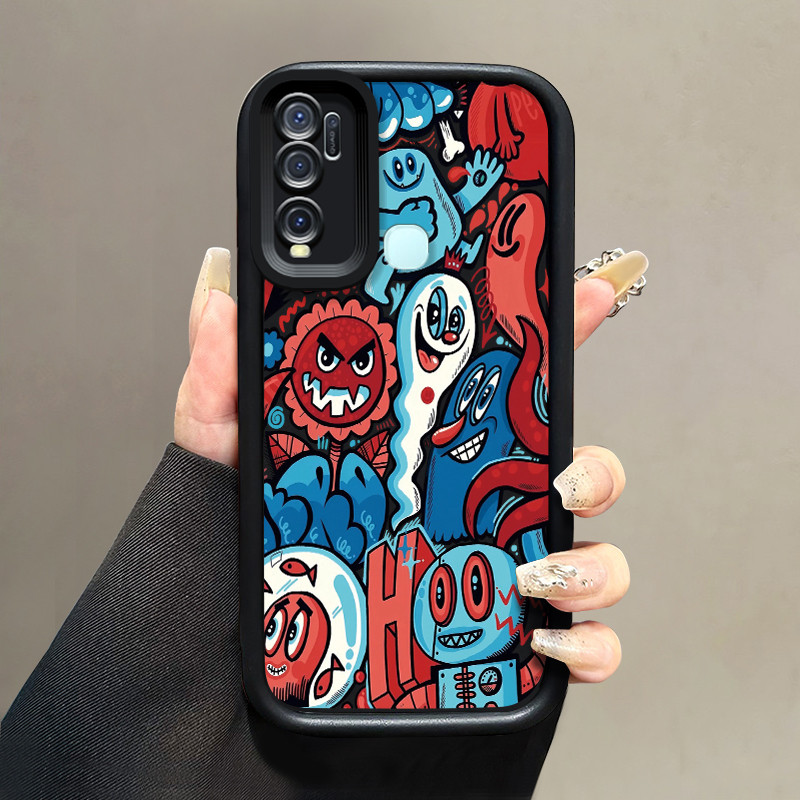 Casing Hp VIVO Y50 VIVO Y30 VIVO Y30i Case Casing Softcase hantu penutup pelindung silikon HP Kesing