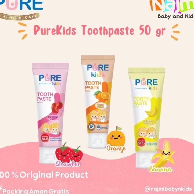 Pure Id Puid Tooth Pate Tootate Pata Gi Bayi Dan Ana 50G