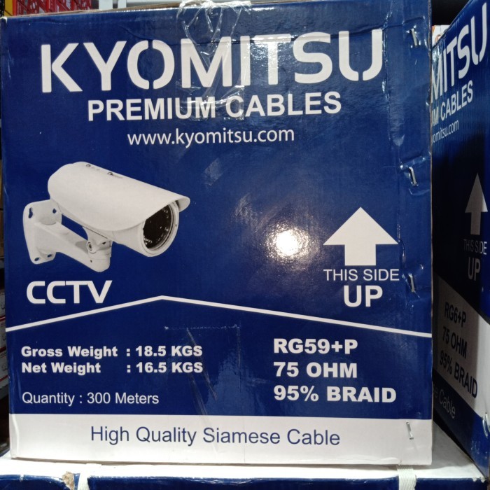 Gercep Kabel Cctv Kyomitsu Coxial +Power Rg59+Power Outdoor