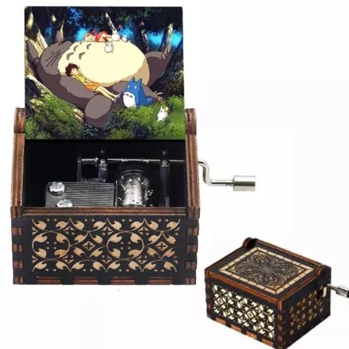 Kotak Musik Totoro Wooden Music Box