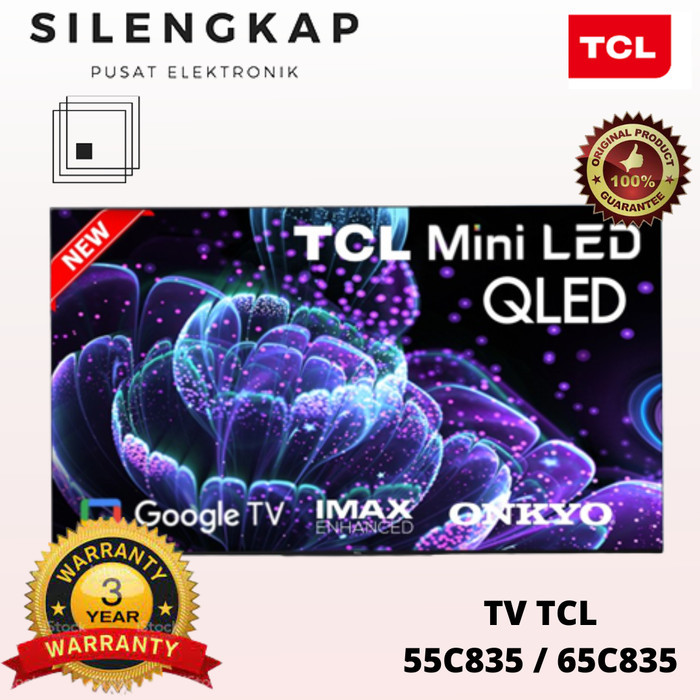 Tv Tcl 55C835 Tv 55 Inc Qled Google Tv Uhd 4K C835 New Model 144Hz