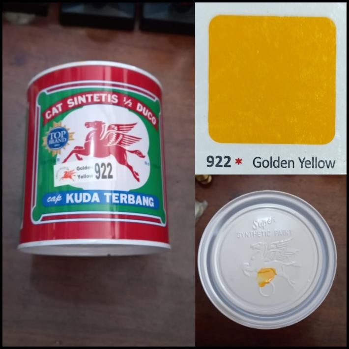 

Kuda Terbang 922 Golden Yellow Cat Minyak Besi Kayu 1 Kg