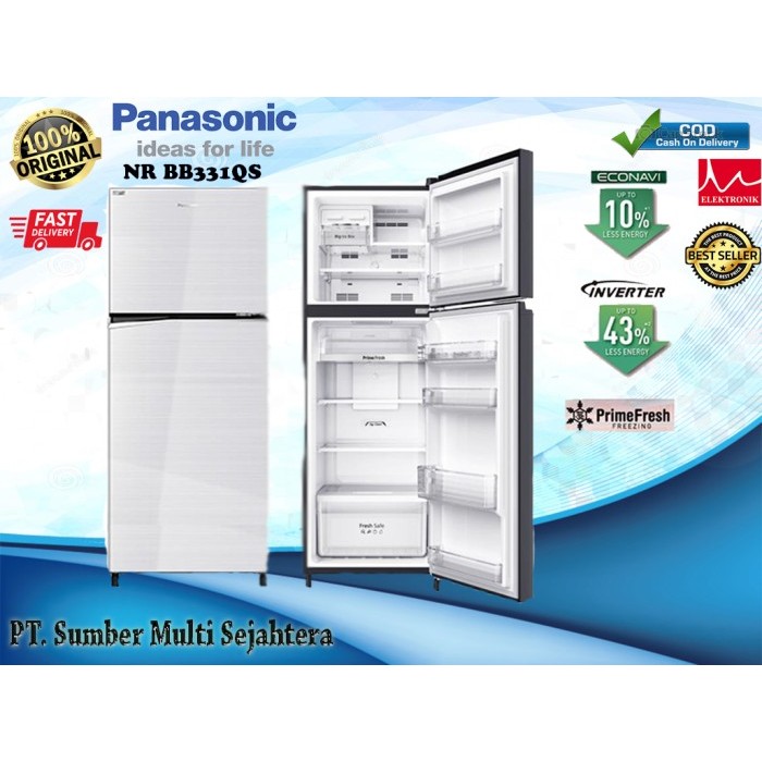 Kulkas Panasonic NR-BB331Q-S 2 Pintu NRBB331QS