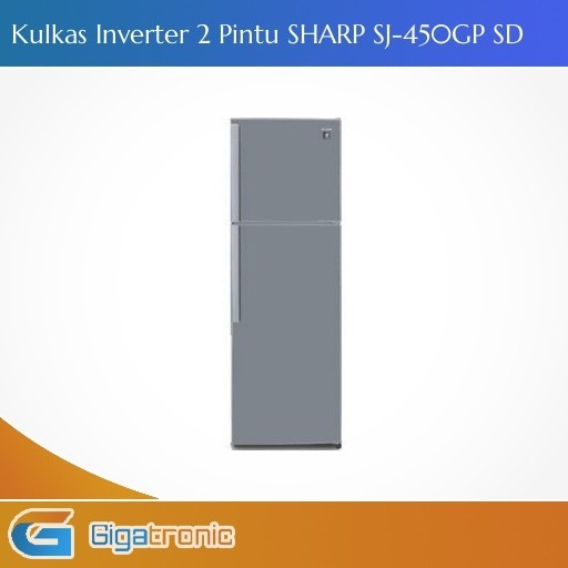 KULKAS SHARP SJ-450GP SD INVERTER 2 PINTU PLASMA