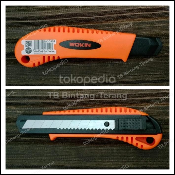 

Pisau Abs Cutter Besar Wokin 18 Mm Auto Lock Snap Off Blade Knife