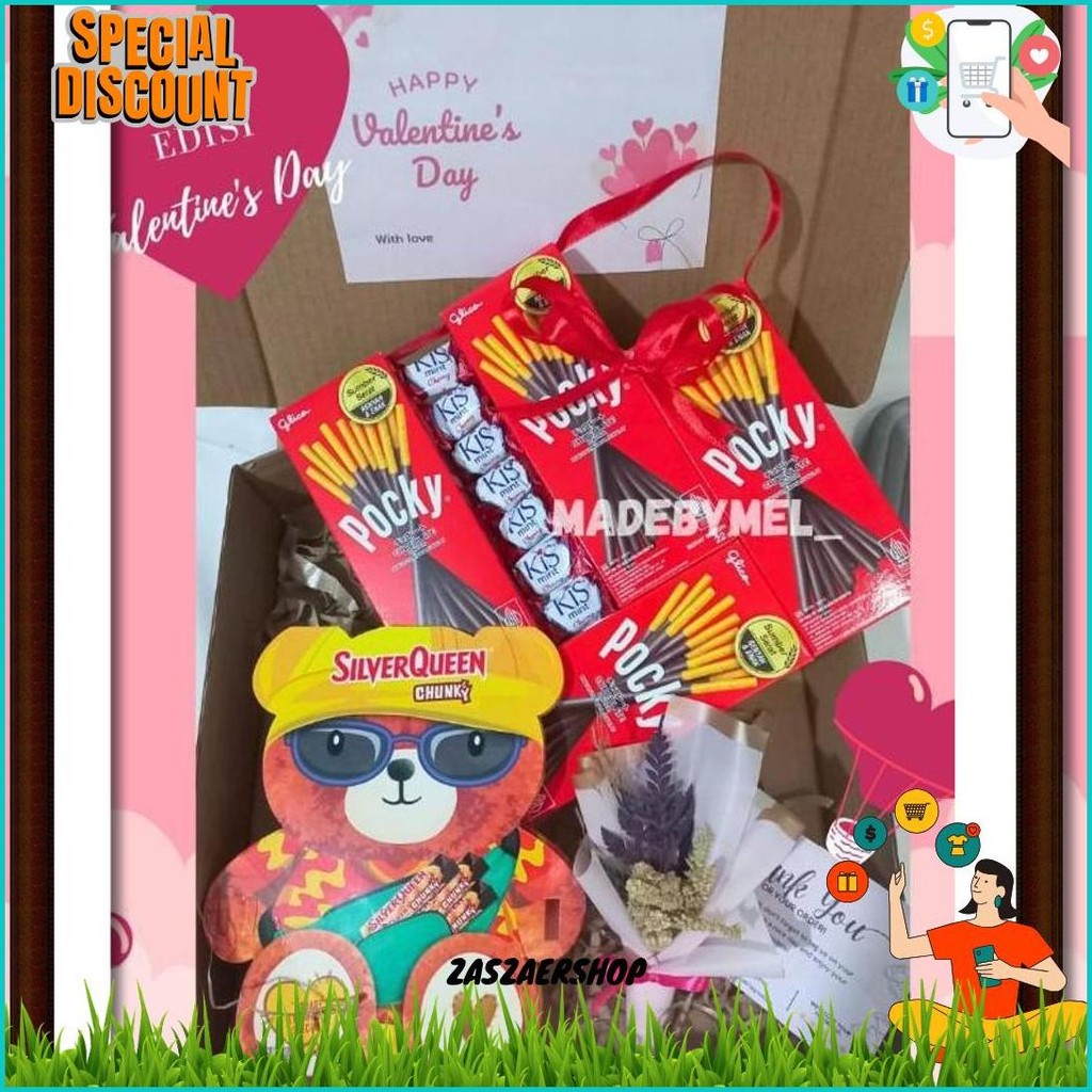 

Hampers Valentine / Kado Valentine / Coklat Valentine / Valentine Day / Gift Box / Hampers Coklat / Kado Ulang Tahun / Hadiah Ulang Tahun / Kado Cewek / Kado Anniversarry / Kado Coklat / Kado Wisuda / Hampers / Box Hampers Termurah Banget