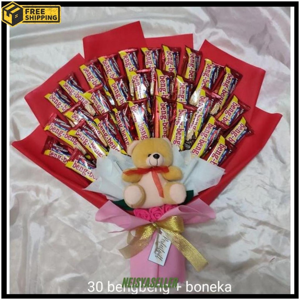 

Bouquet | Buket Snack Coklat I Buket Beng Beng | Valentine | Wisuda Original Produk