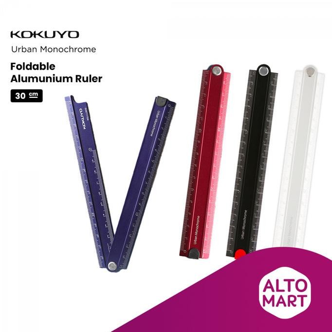 

KOKUYO Urban Monochrome Foldable Aluminum Ruler 30 cm Penggaris Lipat