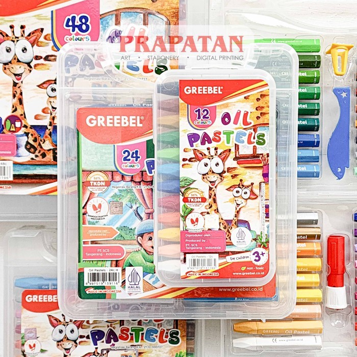 

Crayon Greebel Oil Pastel 12 warna