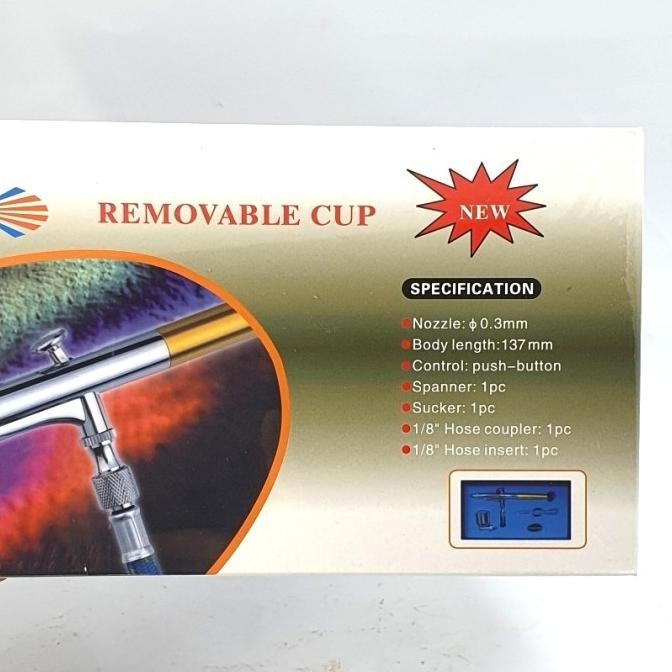 

Promo Air Brush Kit / Set Cat Lukis - Pen Brush 7 CC SPOT K-330C COD