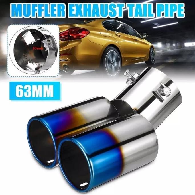 Tip Muffler Variasi Mufler Ujung Pipa Knalpot 2 Corong Semua Mobil Pnp Original Dan Terpercaya