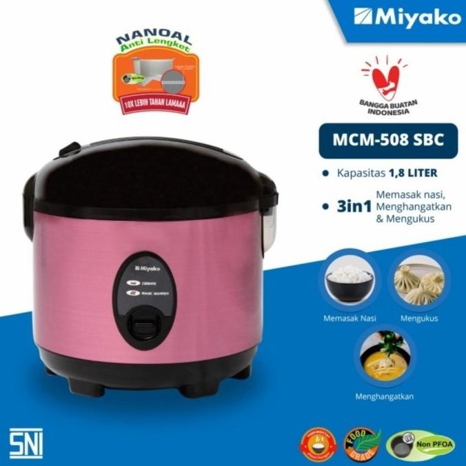 Miyako Mcm-508 Sbc Magic Com Rice Cooker Mcm508Sbc 508Sbc Penanak Nasi