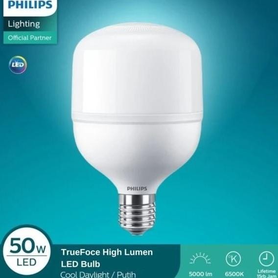 Bohlam Philips LAMPU LED PHILIPS 50 WATT 50W 50 W JUMBO CAPSULE TFORCE CORE