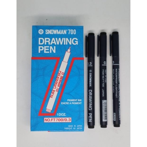 

Drawing Pen Snowman FT700 / 0.3 Varian Warna