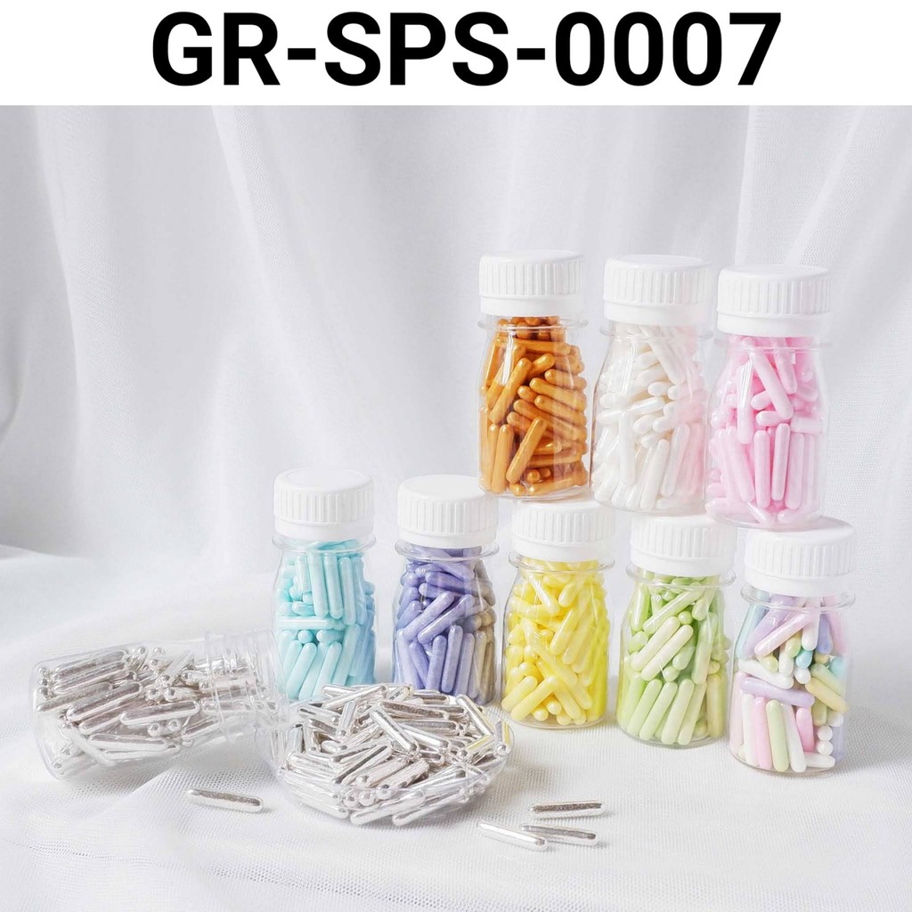 

GR-SPS-0007 Sprinkles sprinkle sprinkel 1kg stik stick silver pink (SPRINKLES)
