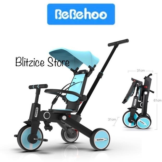 Bebehoo 7 In 1 Gen 2 Baby Stroller Sepeda Bayi Lipat Folding Trike