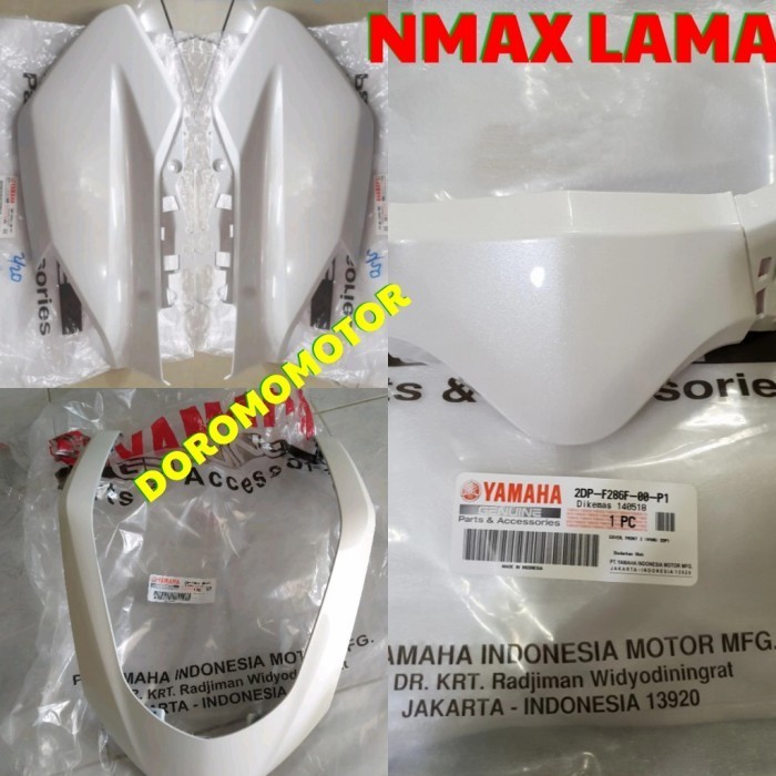 PAKET COVER BODY DEPAN NMAX OLD LAMA PUTIH ORIGINAL YGP