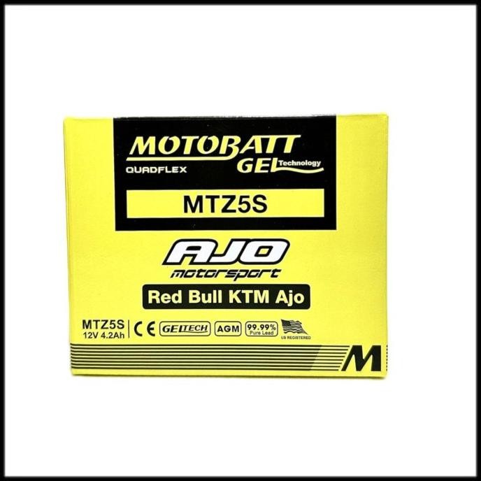 Aki Motor Yamaha R15 Motobatt Mtz5S Aki Kering / Aki Gel