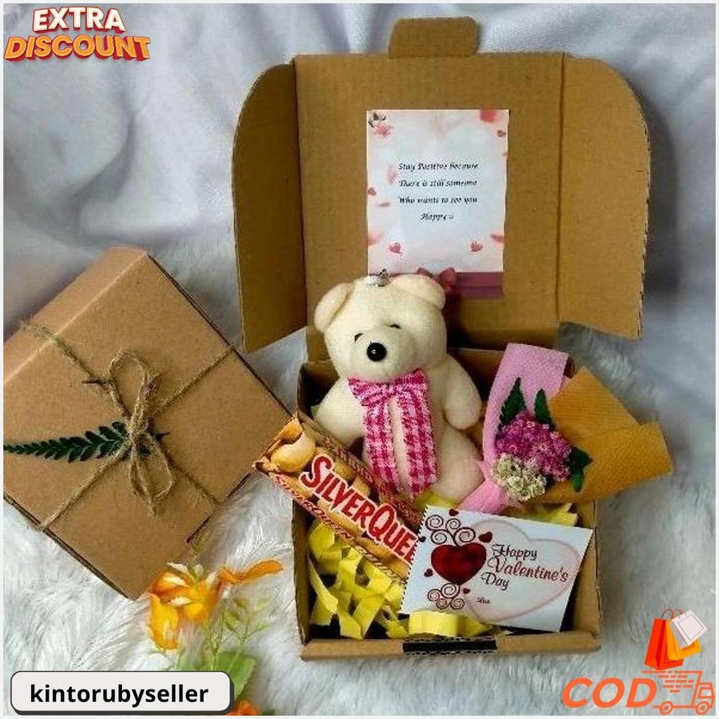 

Sweet Mini Gift Box/ Hampers Coklat Valentine/ Kado Ulang Tahun Dll Gratis Ongkir