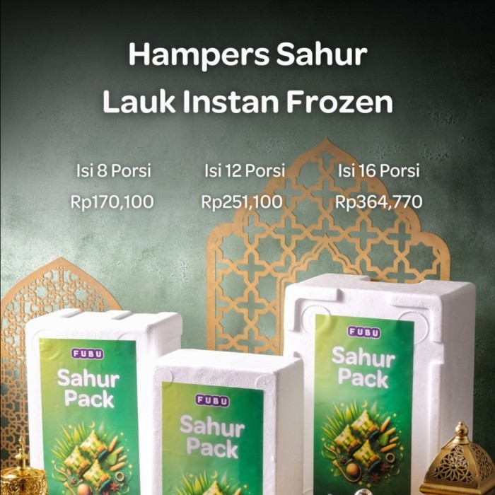 

Fubu Sahur Pack - Hampers Ramadan Lebaran Paket Makan Dgn Kartu Ucapan